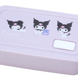 Sanrio SANRIO Sanrio Lunch Box Kuromi, Kuromi-chan, 1.97 x 7.09 x 3.74 inches (5 x 18 x 9.5 cm), New Life Lunchware, Character, 292923