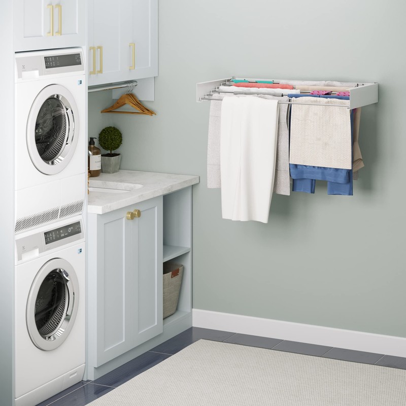 brightmaison BGT 40'' Retractable Clothes Drying Rack Wall Mounted, Space