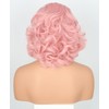 Lucoacos 50s Wig for Pink Ladies Vintage Honeycomb Shaped Bob