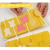 Kamehame Easter Lollipop Molds, Silicone Bunny Egg Butterfly Lollipop Molds