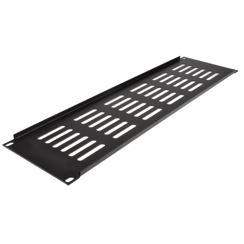 Blanking Plate for Comms Data Cabinet Rack 19 Vented Black