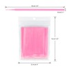 G2PLUS Micro Swabs, 100pcs Cotton Swabs for Makeup, Pink Microswabs