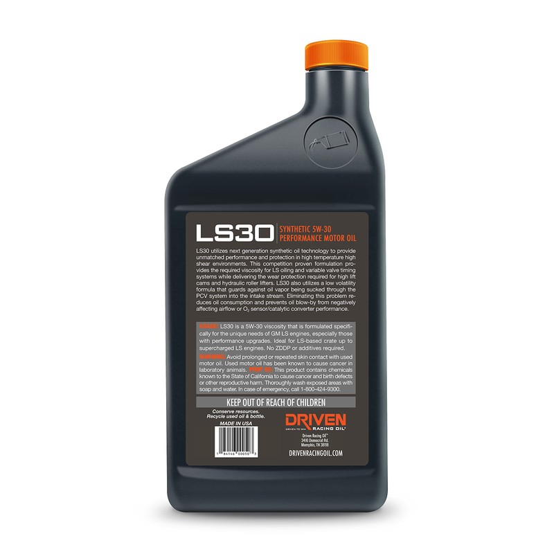Driven Racing Oil LS30 (6 Quart Pack)