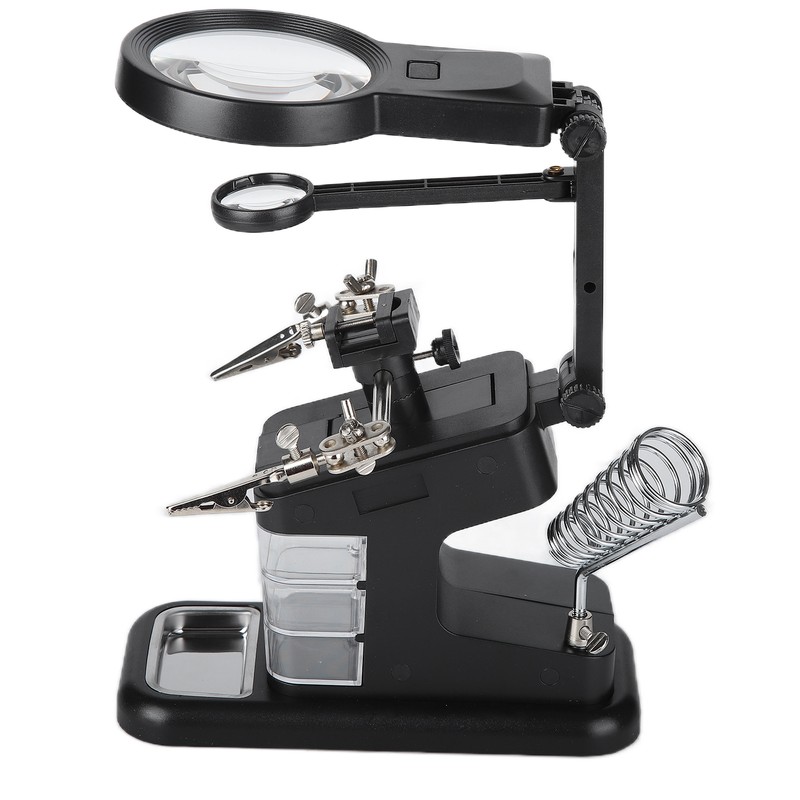 TH‑7026 Desktop Magnifying Glass with 10LED Light Welding Magnifying Glass