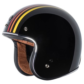 TORC T50 Route 66 Open Face Helmet with 1978" Graphic (Gloss Black, X-Small)