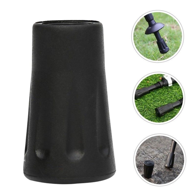 Baluue 10pcs Rubber Tips for Canes Non- Trekking Pole Feet