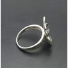 Sterling silver ring flower solid 925 R000827 Empress