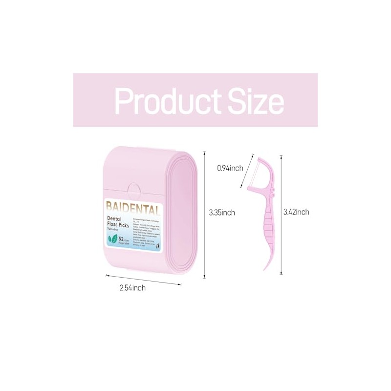 Estuche para hilo dental (2 cajas con 104 palillos de