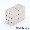 10 Imanes 20mm X 10mm X 5mm N35 Neodimio