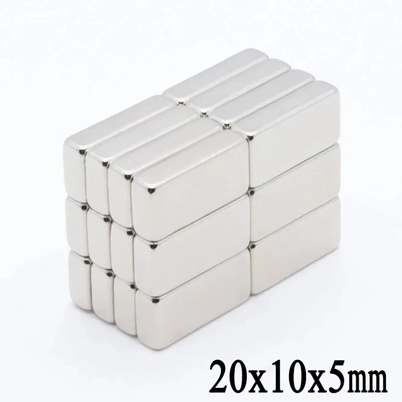 10 Imanes 20mm X 10mm X 5mm N35 Neodimio