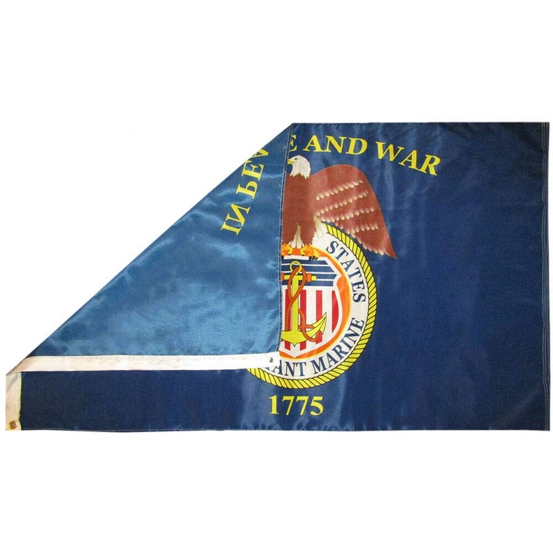 MWS 3x5 US Merchant Marine in Peace and War 3'x5'