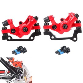 Bicycle Disc Mechanical Brake Calipers Front Rear disc brake Universal Black Aluminum Alloy Outdoor Bike Mechanical Disc Brake Front Rear Rotor Brake Caliper F160 R140 F180 R160