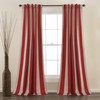 Lush Decor Julia Stripe Room Darkening Window Curtain Panel Pair,