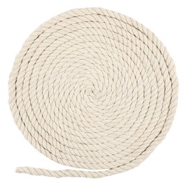 Thick Rope, Rope Macrame Yarn, Many Sizes Cotton Cord, Cord Band for DIY Crafts, Decorative Projects (10 mm x 6 m)