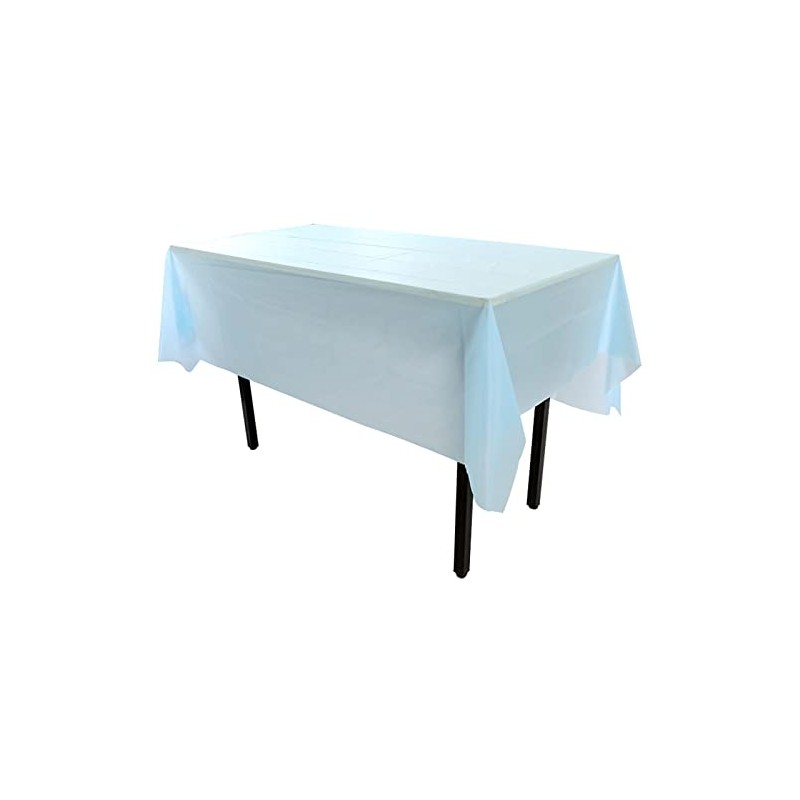 aoozleny Premium Disposable Plastic Tablecloth (54 x 72 inches), Decorative