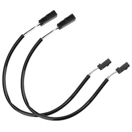 MoKitDora 12" Handlebar Heated Grips Wire Extension Harness 2 Pieces for 2014-up Harley Electra Road King Street Glide & 2016-up Breakout Deluxe Fat Bob Heritage Classic Slim Low Rider