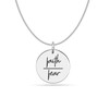 Charmsy 925 Sterling Silver Faith Pendant Necklace for Women |
