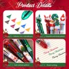 Clabby Pack of 36 Christmas Ballpoint Pens Retractable Ballpoint Pens