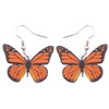 SHIGIE Acrylic Orange Monarch Butterfly Earrings Dangle Spring Summer Insects