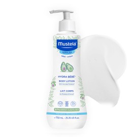 Mustela Hydra Bebe Body Lotion - Loción hidratante diaria para bebés con aguacate natural, jojoba y aceite de girasol - 25.35 fl. onz.                