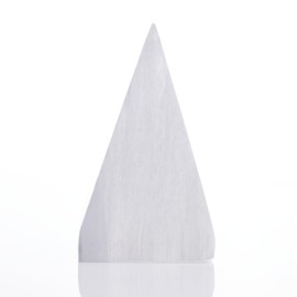 Selenite Crystal Pyramid 2.25" – Healing Crystal for Energy Cleansing, Meditation, Reiki, Protection, Crown Chakra, Home Decor, Spiritual Tools & Gifts, Metaphysical Crystals for Peace & Clarity