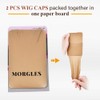 Wig Caps, MORGLES 8 Pcs Nude Stocking Cap for Wigs,