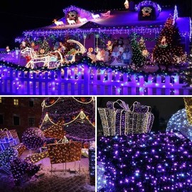 Joomer Battery Christmas Lights, 33ft 100 LED Battery Operated String Lights Waterproof 8 Modes & Auto Timer for Christmas Trees, Home, Garden, Party and Holiday Decoration (Multi-Color)