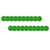 20 Green Laughing Magnets (Diameter 2 cm): 20 Happy Green
