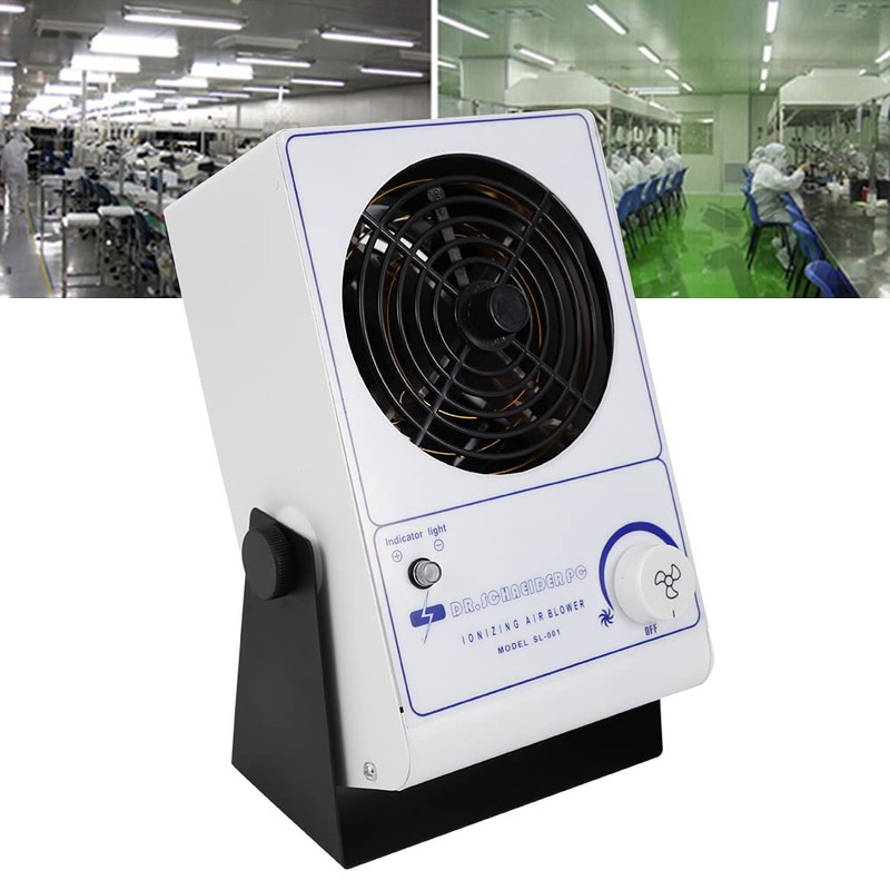 Anti-Static Ionizer Machine, 110V/60Hz Ionizing Air Blower Fan Discharge Desktop