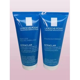 LA ROCHE POSAY EFFACLAR PURIFYING FOAMING GEL CLEANSER FOR OILY SKIN 6.76 OZ 2PC