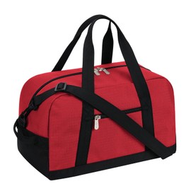 YoKelly Small Duffle Bag 14 inch Carry On Mini Duffel Bag Lightweight for Travel Gym Sport-Red
