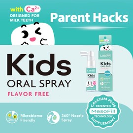 LAB52 Kids Oral Spray, Toddler Toothpaste Helper for Daily Oral Care and Fresh Breath, Children Approved with Fluoride Free for Newborn to Preschoolers, Xylitol Flavor Free