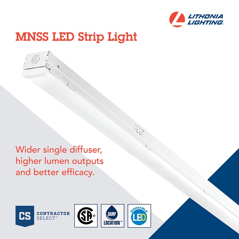 Lithonia Lighting 1 Light LED Strip Light, 4 Foot Linear