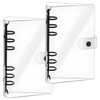 MUNTE Pack of 2 ring binder A6 refillable 6 holes,