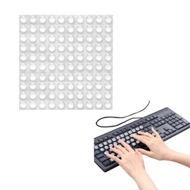 ASOMI 100 Stück DIY-Tastatur-Tastenkappen, Tastaturaufkleber in Nagelform, transparente gewölbte Laptop-Tastaturaufkleber, für Frauen mit Langen Nägeln