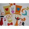 25 Pc Photo Booth Party Props Weddings Circus Theme, Prom