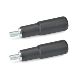 OTTO # Rotating Cylinder Handles – Axle Parts Steel Zinc Plated (Pack of 2), Black/Matt, 798/KT/16 6