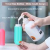 Juego de botellas de viaje de silicona aprobadas por Tsa