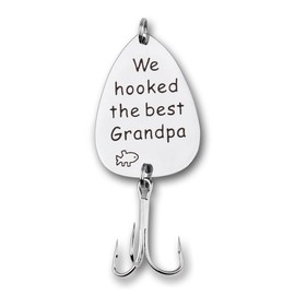 Grandpa Grandad Fishing Gifts for Fisherman Fish Hook Gift for Grandad Grandpa Christmas Retirement Gifts for Fishing Lovers Fishing Birthday Gifts for Men Papa Grandad Gifts from Grandchildren