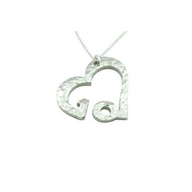 10th Anniversary Beaten Heart Pendant – 10 Year