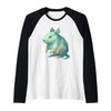 Low Poly Degu Geometric Modern Style Raglan Baseball Tee