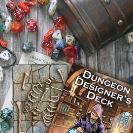 Loke Battlemats | Dungeon Designer's Deck | 100 Cards to Level Up Your Dungeon Game | RPG Accessoires