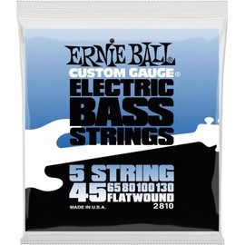 Ernie Ball Flatwound 5-string Electric Bass Strings - 45-130 Gauge