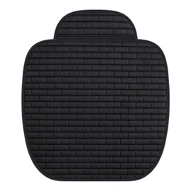 Doukesh Car Seat Cushion Driver Seat Pad Driver Seat Cushion Anti-Slip Soft and Breathable Universal Front Seat Cover Car Front Seat Cushion Mat Black 60 * 49 * 50CM