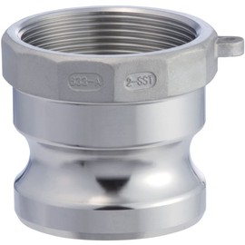 TOYOX 633-AB-1-SST Cam Lock Adapter Female Thread for Plant Plumbing and Various Machinery, 1-Inch, Stainless Steel