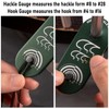 Dr.Fish Fly Tying Hackle Gauge Anodized Aluminum Hook Hackle Gauge