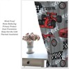 Cartoon Speed Racer Curtains, Seamless Pattern Sports Car Motorcycle Automobile