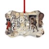 CafePress God Bless Us Every One! Scroll Holiday Ornament 4"