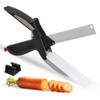 DZ Duozhan Kitchen Scissors with Cutting Board, Stainless Steel, Easy
