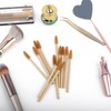 MyAoKuE-UP 100 Pack Bamboo Handle Mascara Wands Disposable Eyelash Brushes